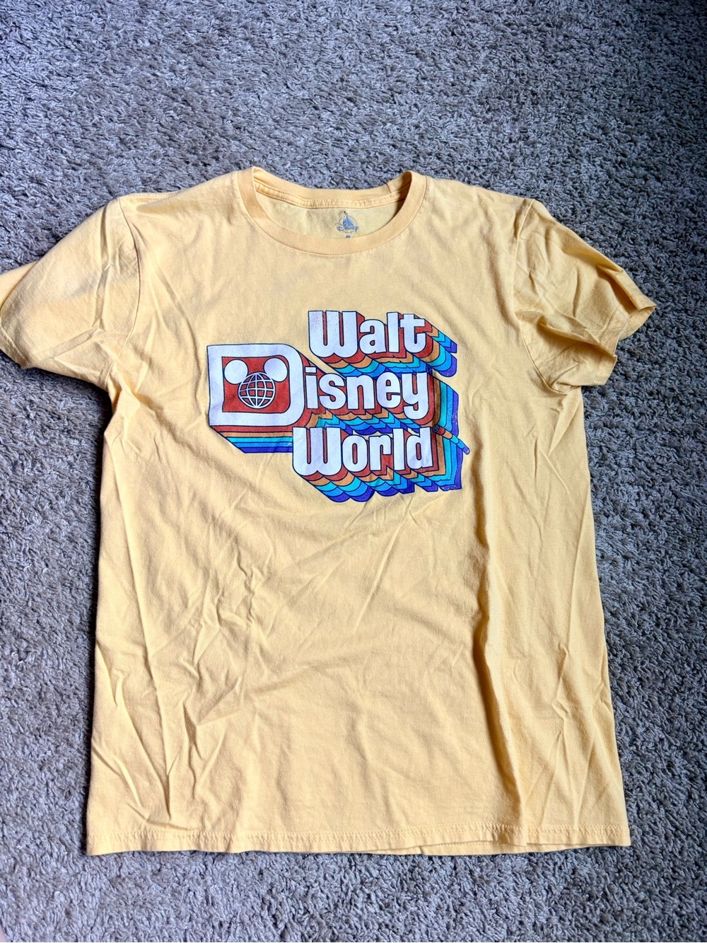 Disney Retro Walt Disney World Yellow Graphic Tee